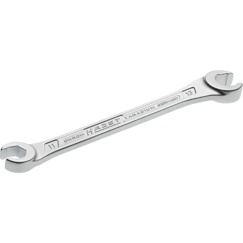 Open double box-end wrench, outside hexagon profile, 11 × 13 mm (612-11X13, HAZET)