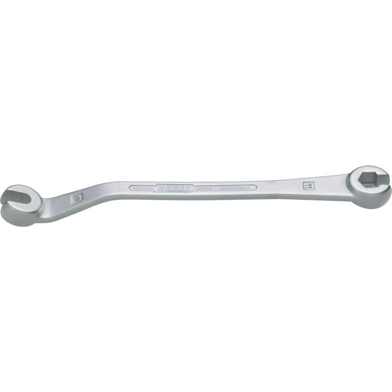 Brake pipe (flare nut) wrench, open, 11 mm (612N-11, HAZET)