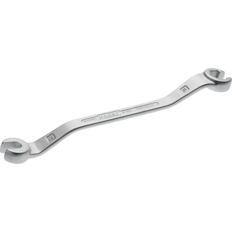 Atvērtā dubultā gredzenatslēga, ārējais sešstūra profils, 12 × 14 mm (612N-12X14, HAZET)