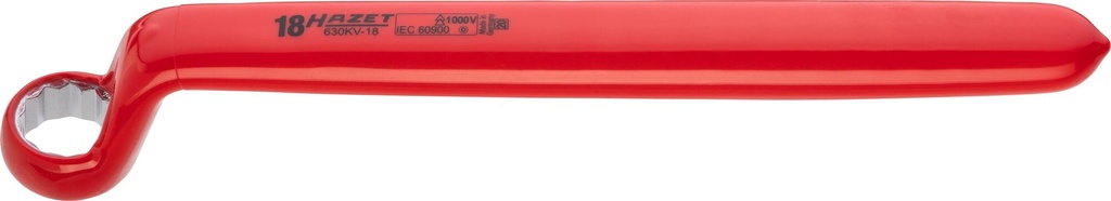 Single box-end wrench with protective insulation (630KV-18)