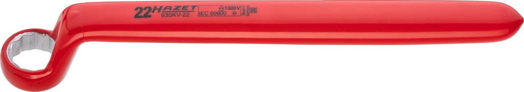 Single box-end wrench with protective insulation (630KV-22)