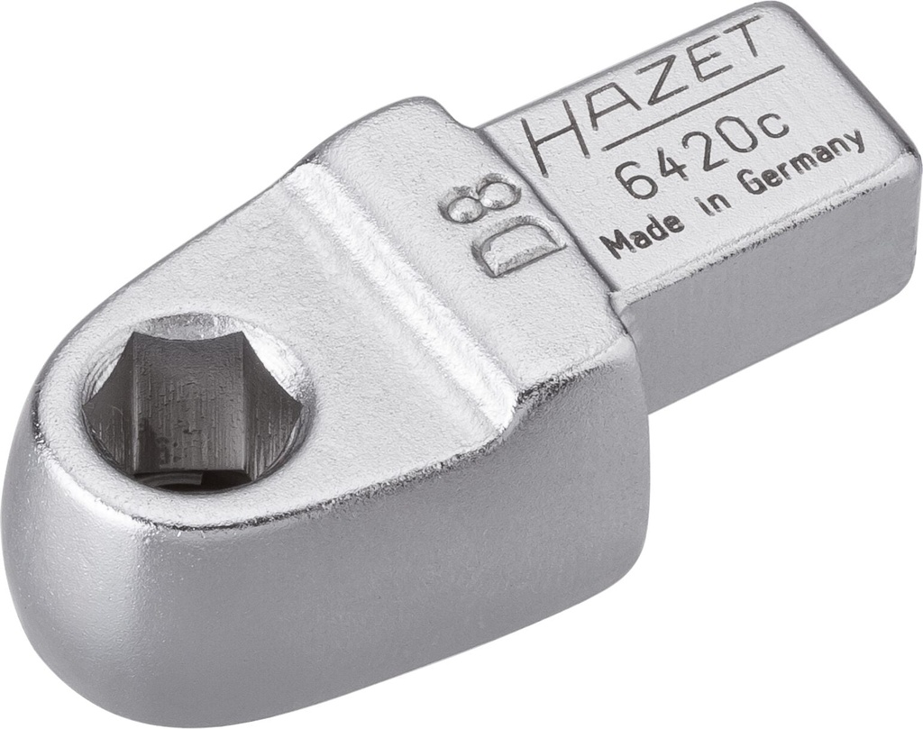 Insert tool holder for bits - 9 x 12 mm insert square, solid (6420C, HAZET)