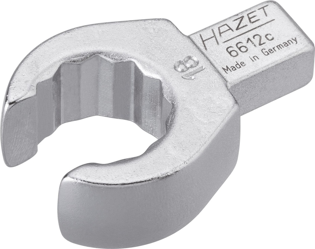 Ieliekamā gredzenatslēga, atvērta, 9x12mm, 18mm (6612C-18, HAZET)