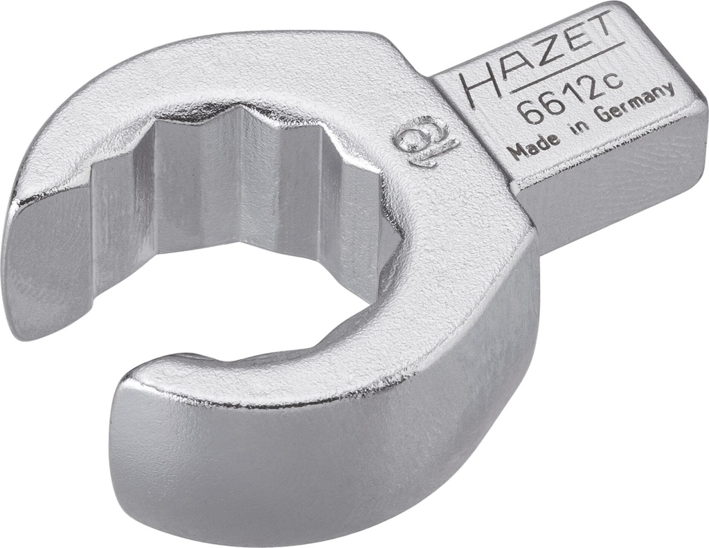 Insert box-end wrench, open, 9x12mm, 19mm (6612C-19, HAZET)