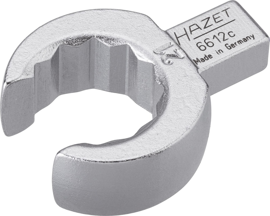 Insert box-end wrench, open, 9x12mm, 21mm (6612C-21, HAZET)