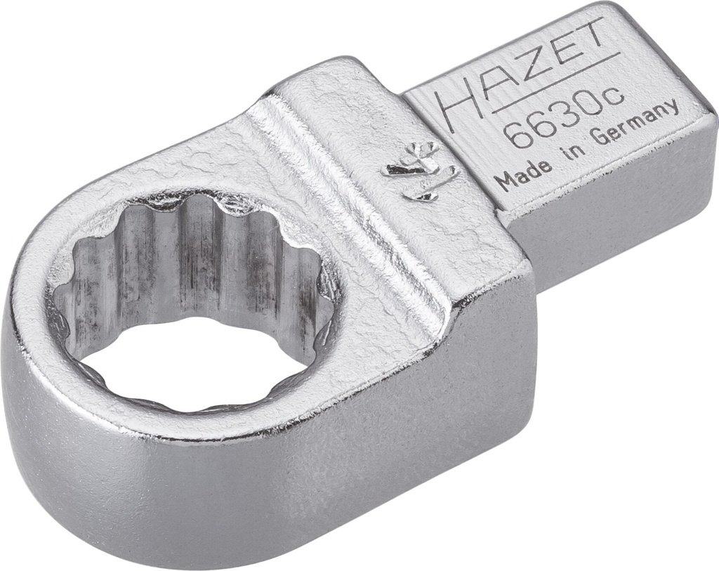 Insert box-end wrench, 12-point - 9 x 12 mm insert square, solid (6630C-14, HAZET)