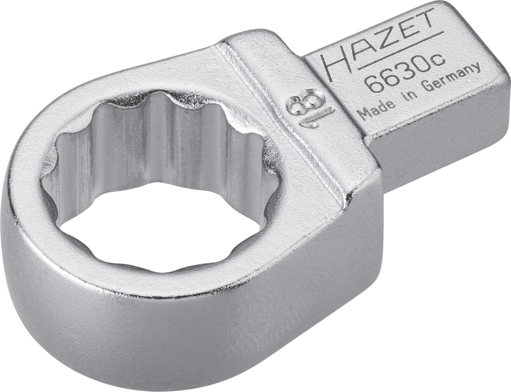 Įstatomas žiedinis raktas 9x12mm, 18mm (6630C-18, HAZET)
