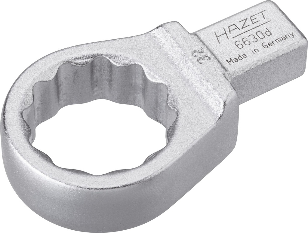 Insert box-end wrench, 12-point - 14 x 18 mm insert square, solid (6630D-32, HAZET)