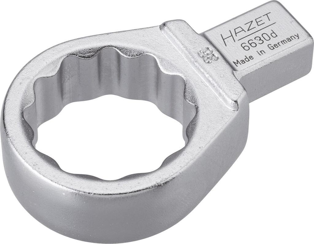 Insert box-end wrench, 12-point - 14 x 18 mm insert square, solid (6630D-36, HAZET)