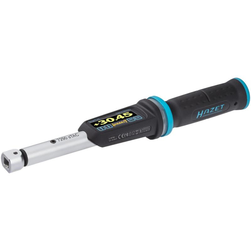 Electronic torque wrench with built-in angle gauge, 5–60 Nm (7290-2STAC, HAZET)