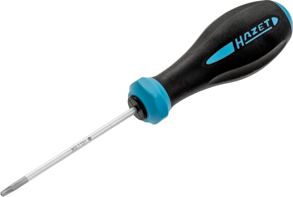 Tamper-resistant TORX screwdriver T15H (802-T15H, HAZET)