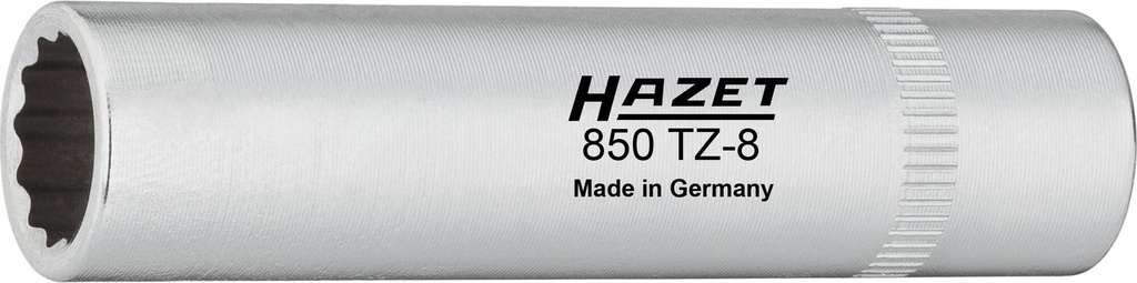Paskirstymo grandinės dangčio galvutė 8 mm, 1/4 col., tuščiavidurė (850TZ-8, HAZET)