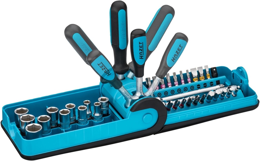 Socket set - 1/4 inch (6.3 mm) square, hollow, 1/4 inch (6.3 mm) hexagon, solid (856-1)
