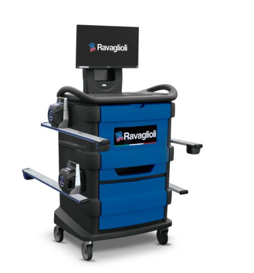 Ratų suvedimo stendas RAVTD8080PTWS.3, 8 CCD, sunkvežimiams, RAVAGLIOLI (RAV.TD808.700414)
