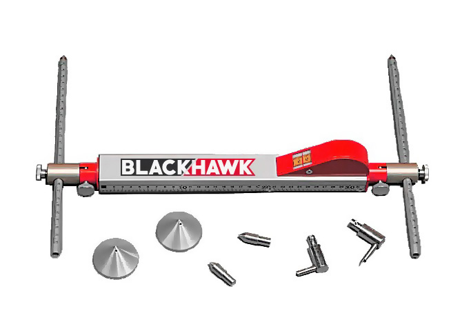 Teleskopinis matuoklis su priedais, 415–925 mm (AEK119, BLACKHAWK)