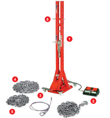 Power Post A cab repair system (HD86B, BLACKHAWK)