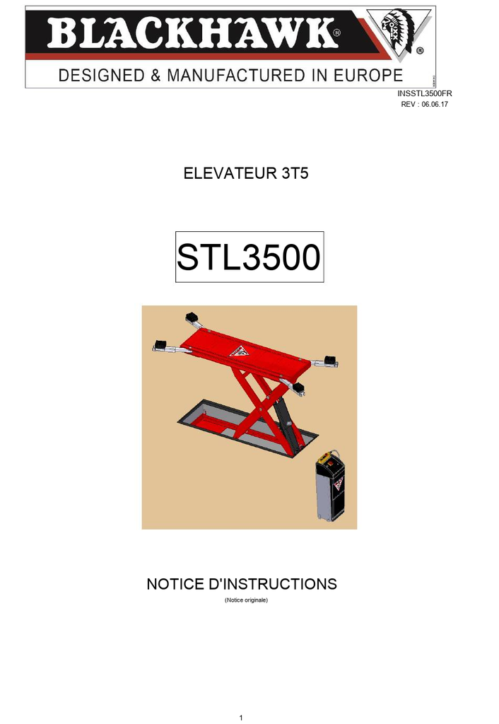 Instrukcija STL3500 - FR (INSSTL3500FR, BLACKHAWK)