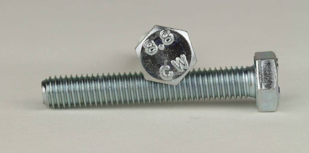 SCREW M16X30 - DIN933-8.8-ZN (MABF1625, BLACKHAWK)