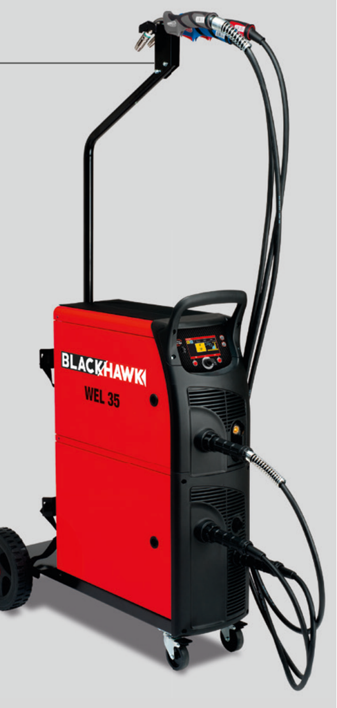 MIG/MAG suvirinimo aparatas 230V, 220A, trys degikliai (WEL35, BLACKHAWK)
