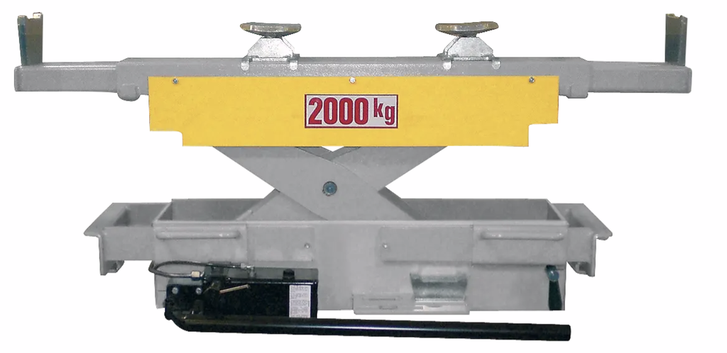 Scissor axle jack 2000 kg, manual hydraulic (VSG.J17XX.901989, RAVAGLIOLI)