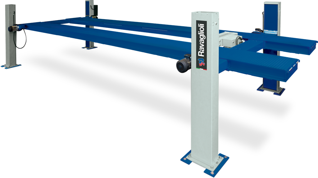 Pakėlimo takai (runways) 700 × 9000 mm, 24 000 kg (KP440NE.9, RAVAGLIOLI)