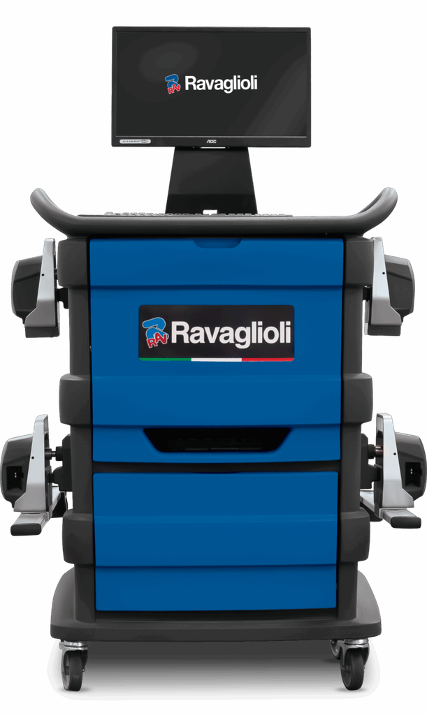 RAVTD1760PWS.3 6-CCD sensoru riteņu ģeometrijas regulēšanas stends ar infrasarkano staru pārraidi starp mērgalvām (RAV.TD176.700391, RAVAGLIOLI)
