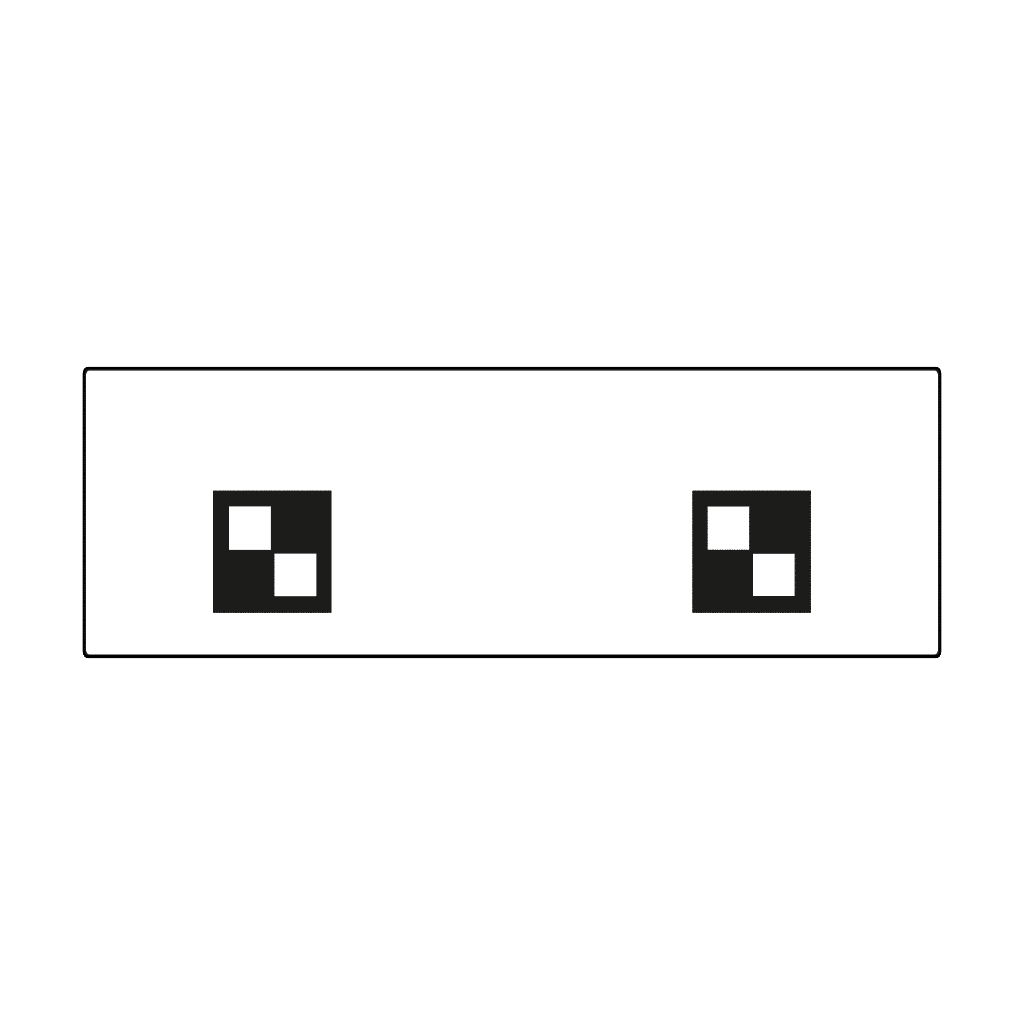Front video camera calibration panel, Mitsubishi/Suzuki (AD3908792, RAVAGLIOLI)
