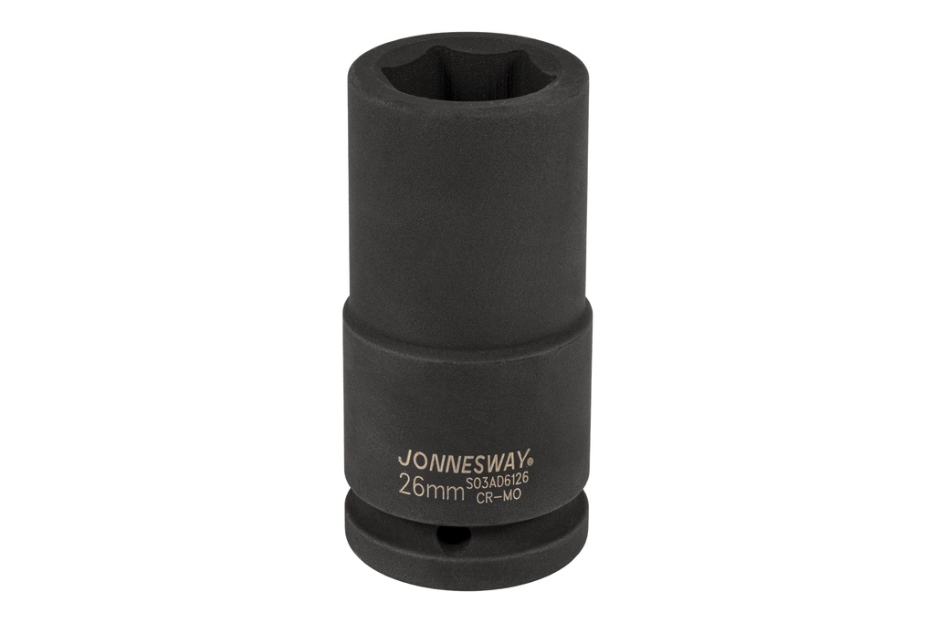 Gara trieciena muciņa 3/4" 6-stūru 26 mm (S03AD6126, JONNESWAY)