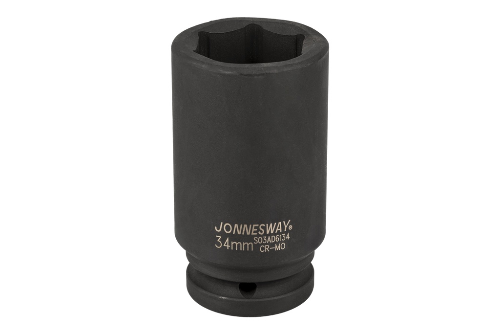 Ilga smūginė galvutė 3/4" 6-briaunė 34 mm (S03AD6134, JONNESWAY)