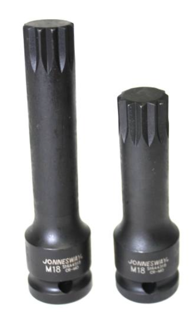 1/2"DR. SPLINE BIT IMPACT SOCKET, SIZE: M16, L: 78 MM (S16A4316, JONNESWAY)