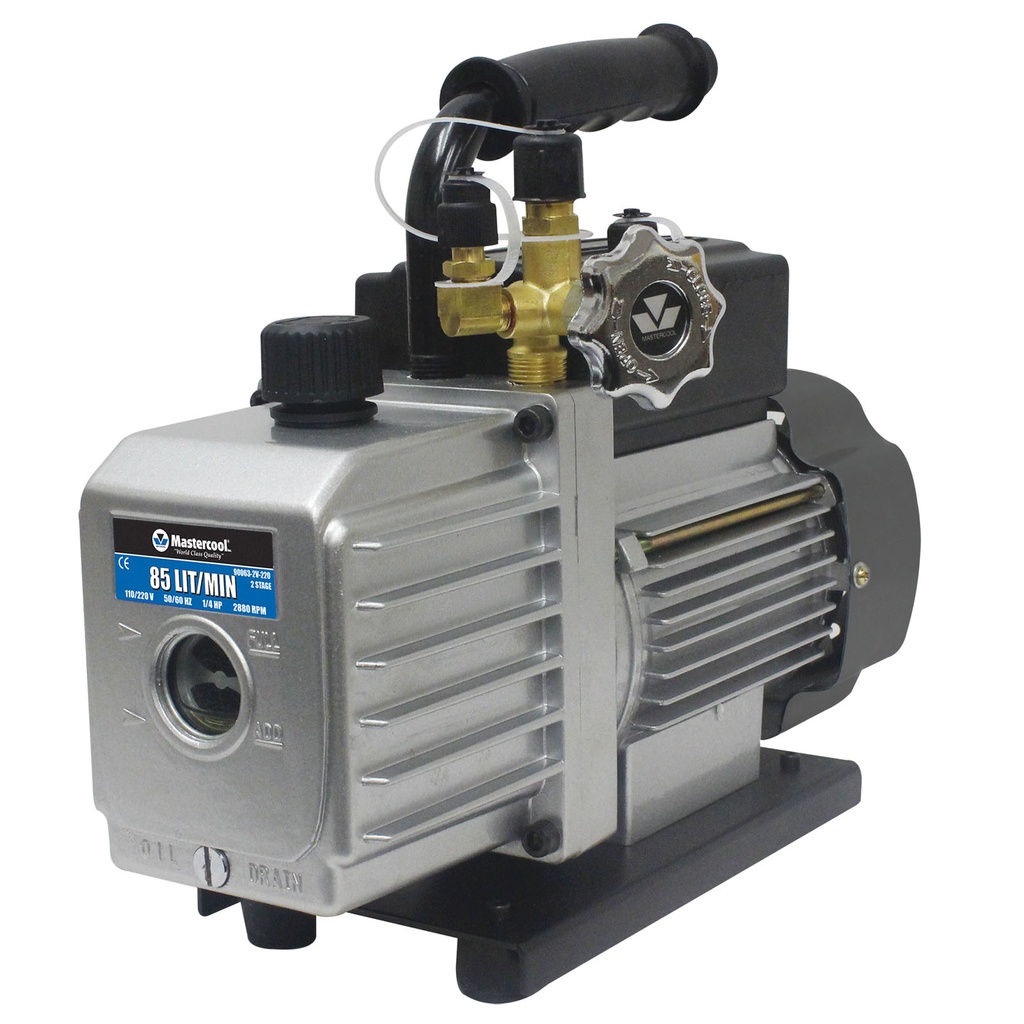 Two-stage vacuum pump, 85/71 l/min (90063-2V-220, MASTERCOOL)
