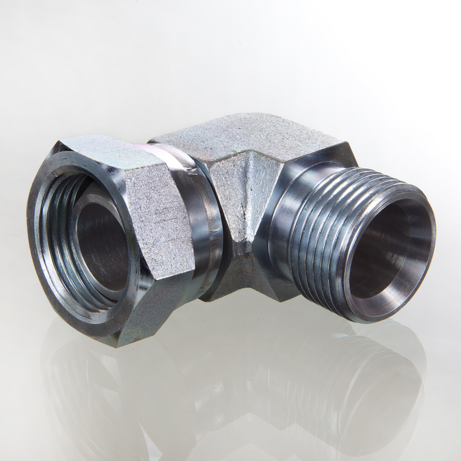 Leņķa 90° adapteris DKR 1/4" / AGR 1/4" (W90AB04HB, HANSA-FLEX)