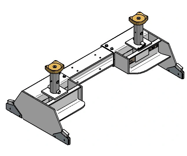 Regulējama platuma balsta sistēma ar riteņiem 15 t, GSV, BLITZ (108674, BLITZROTARY)