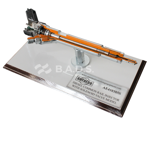 Dyzelinio Common Rail purkštuko su solenoidiniu vožtuvu pjūvio mokymo modelis (AE410305S, AUTOEDU)