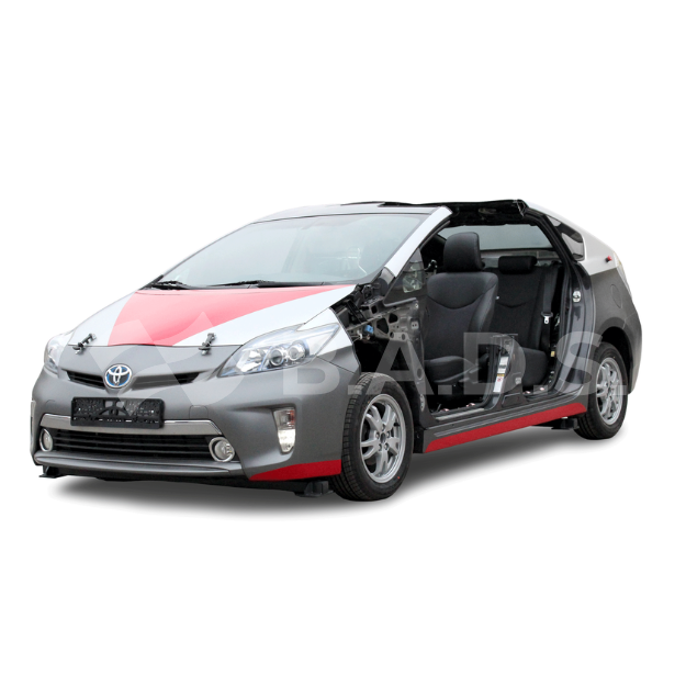 Toyota PRIUS III benzīna-elektriskā uzlādējamā hibrīda ¾ mācību stends (PMTPKPLUG, AUTOEDU)