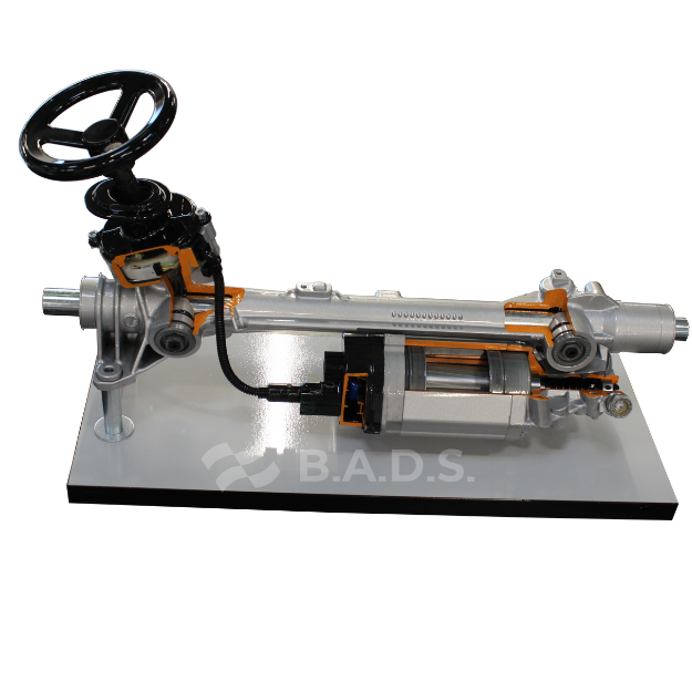 Electric rack-and-pinion steering cutaway educational trainer (AE410782M)