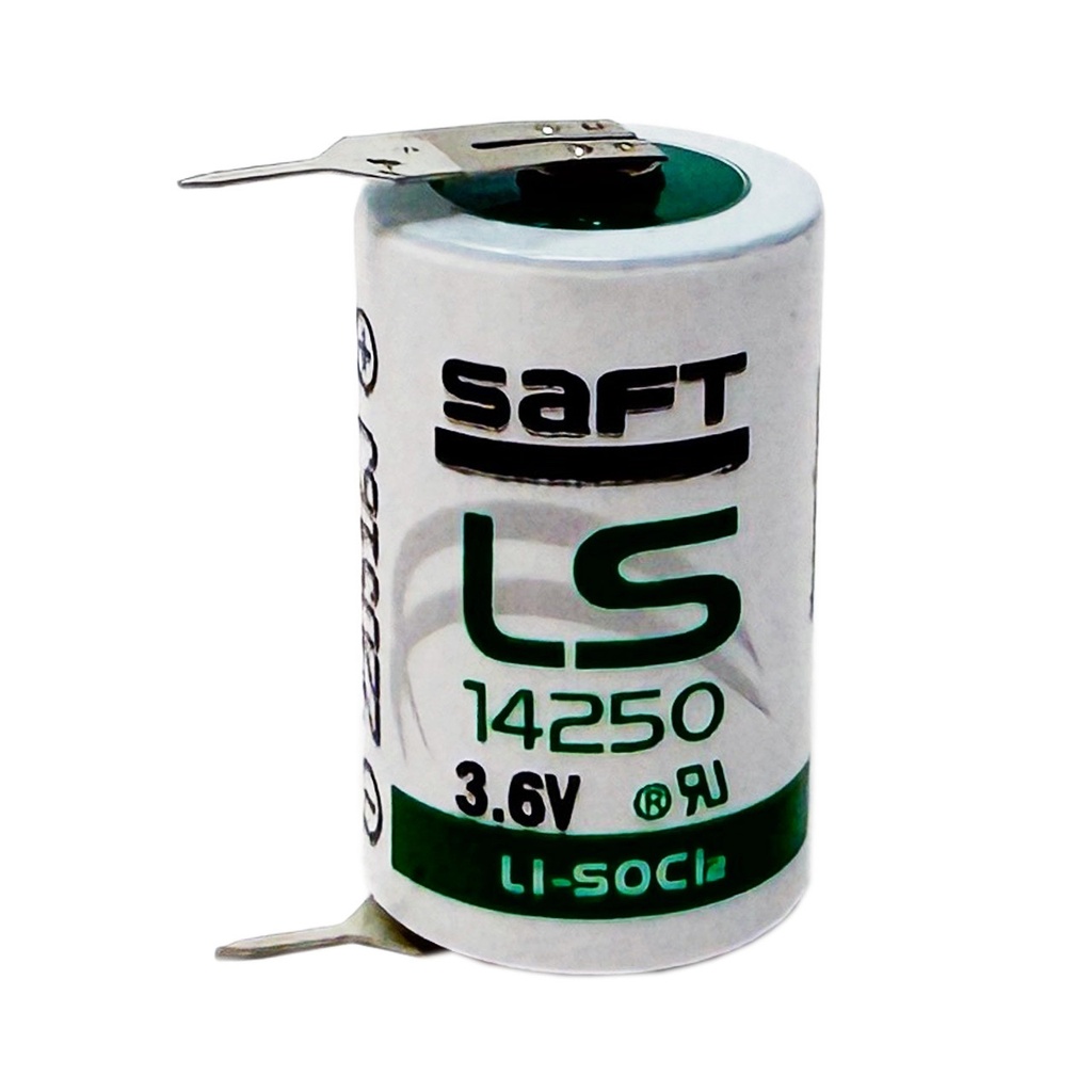 Lithium battery 1/2AA, 3.6V, 1200mAh, solderable (LS14250CNR)