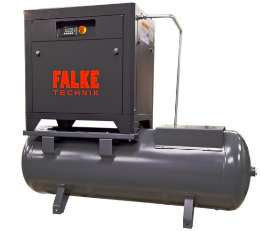Sraigtinis kompresorius su sausintuvu ir 500L rinktuvu FALKE (FKTG 7,5 I /500 Compact)