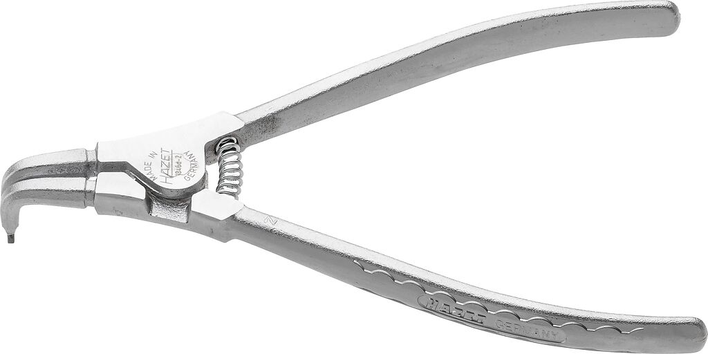 Segtukinės replės išoriniams žiedams, lenktos 90°, 19–60 mm, ilgis 180 mm (1846D-2, HAZET)