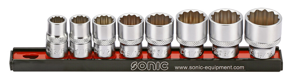 Galvučių 3/8 rinkinys (8 vnt.) (200801, SONIC)