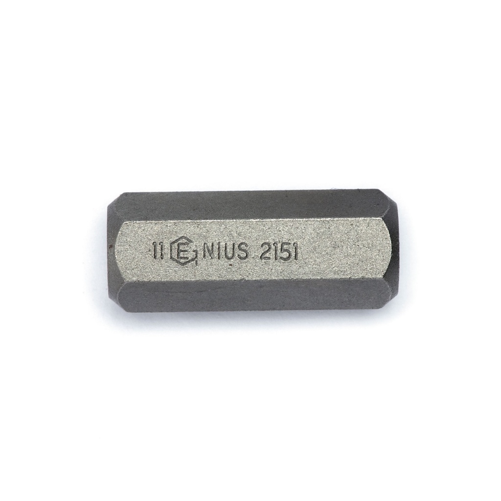 Atsuktuvo antgalis šešiabriaunis 11 mm × 30 mm, metrinis (2151, GENIUS)
