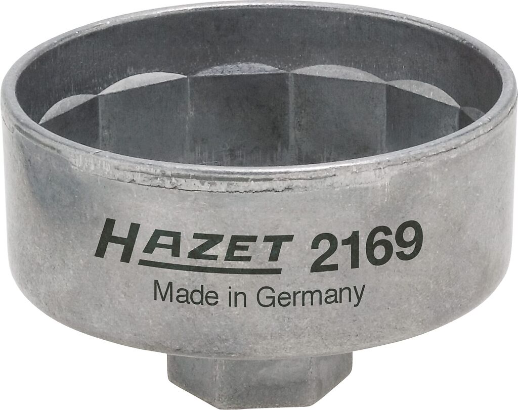 Eļļas filtra atslēga - 3/8 collas (10 mm) kvadrāts, dobs (2169, HAZET)