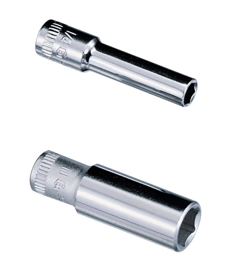 Long socket 1/4" drive, 14.0mm (225214, GENIUS)