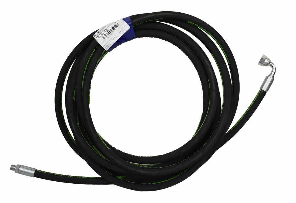 Tepalo žarna 10 m x 3/8 col., G1/4 col. (išor.) – 90° G3/8 col. (vid.) (2279032, EUROLUBE)