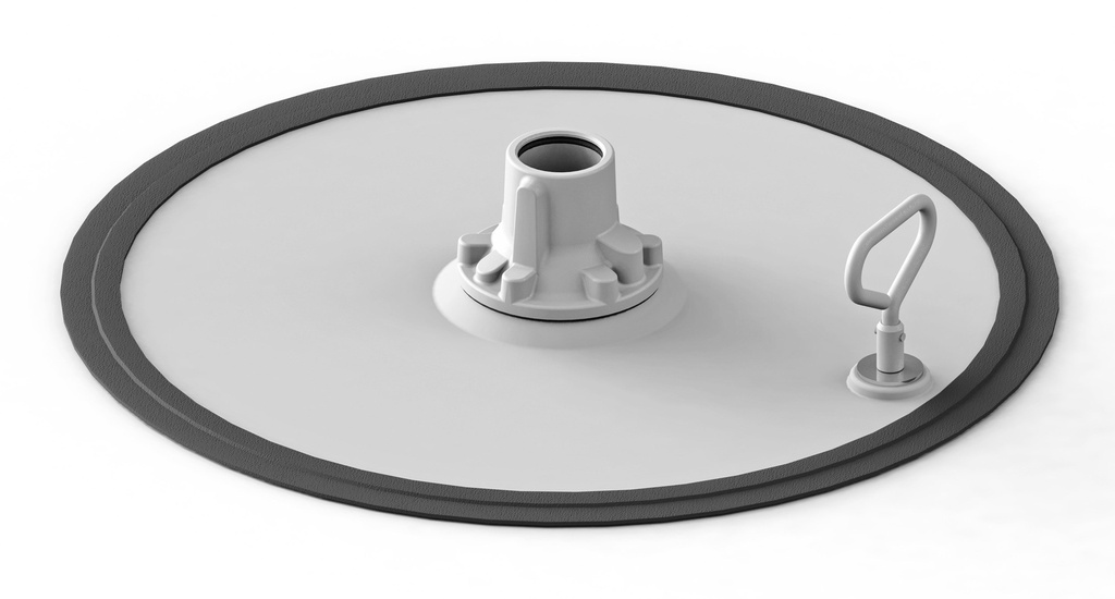 Follower plate for 180 kg drum, 550–590 mm (26769, EUROLUBE)