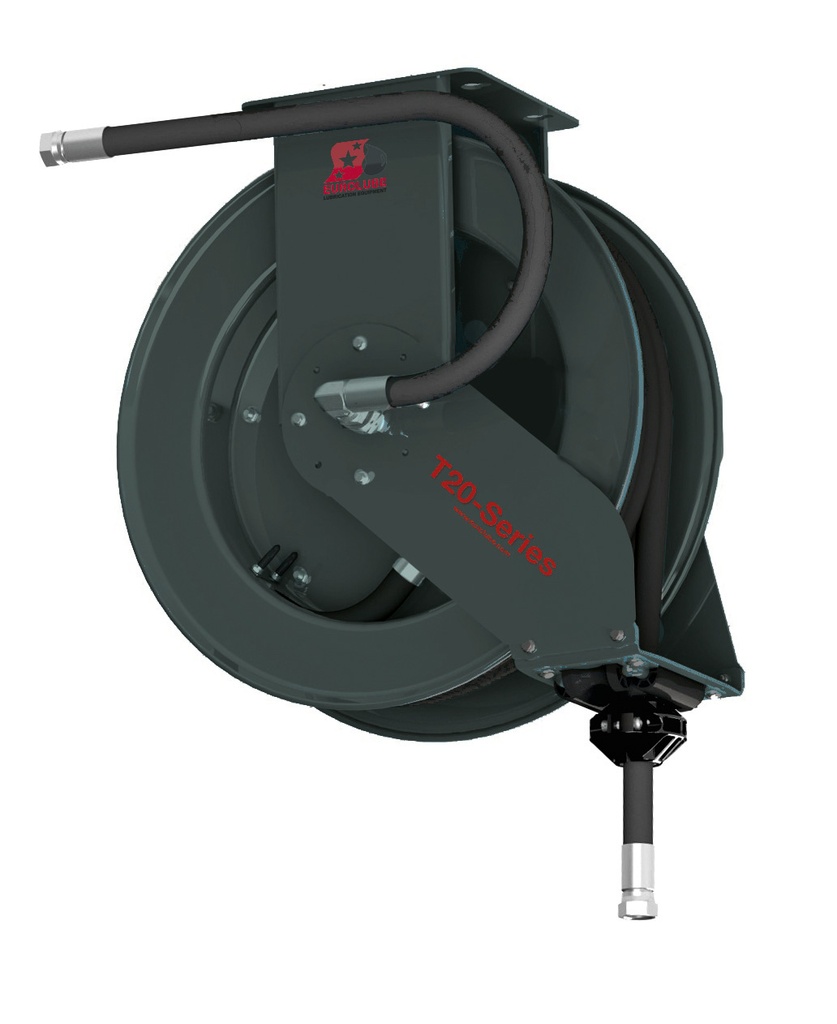 T20 Hose Reel - Grease - 20mx1/2” (27850, EUROLUBE)