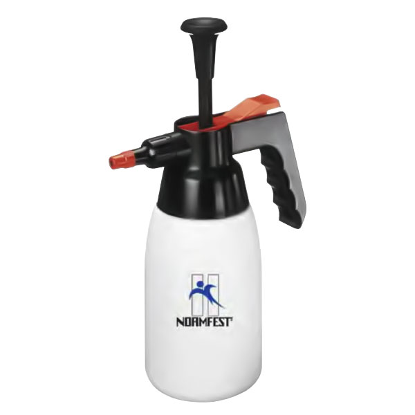 Spray bottle with pump for aggressive fluids 1 L (2897-333-100, NORMFEST)