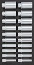 Tool trolley insert set, deep sockets (20 pcs) (302003, SONIC)