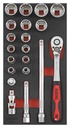 Tool set for tool trolleys (20 pcs) (302005, SONIC)