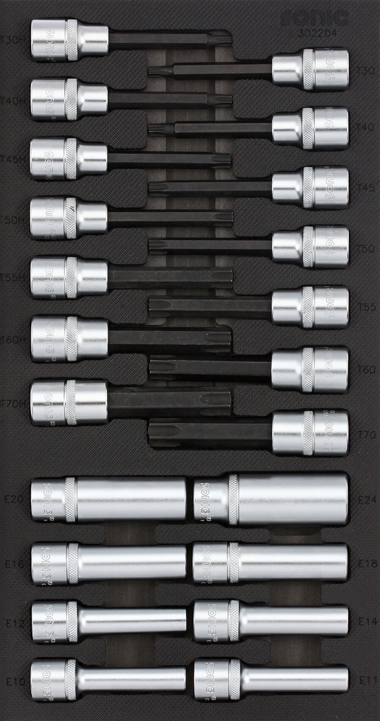 Tool set for tool trolleys (22 pcs) (302204, SONIC)